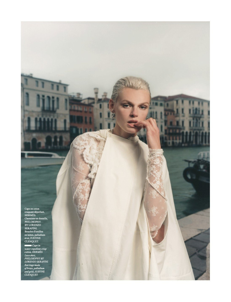 Cara Taylor featured in Mode a Venise, June 2023