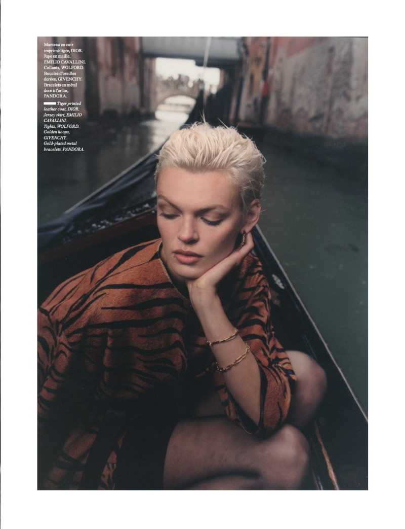 Cara Taylor featured in Mode a Venise, June 2023