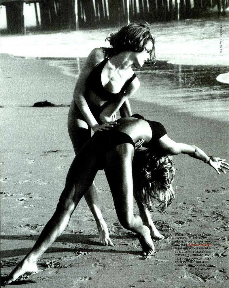 Naomi Campbell featured in Summertime, May 1991