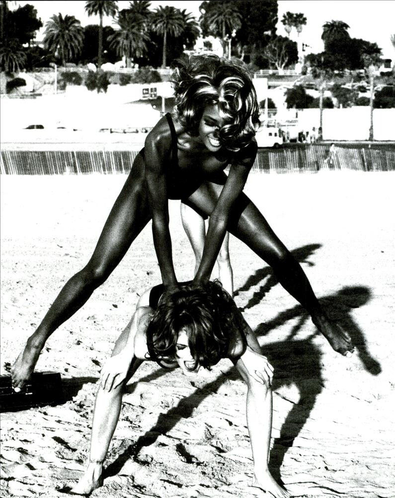 Naomi Campbell featured in Summertime, May 1991