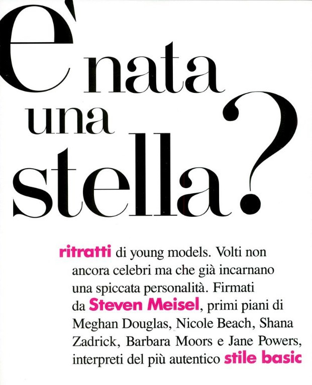 e nata una stella?, November 1991