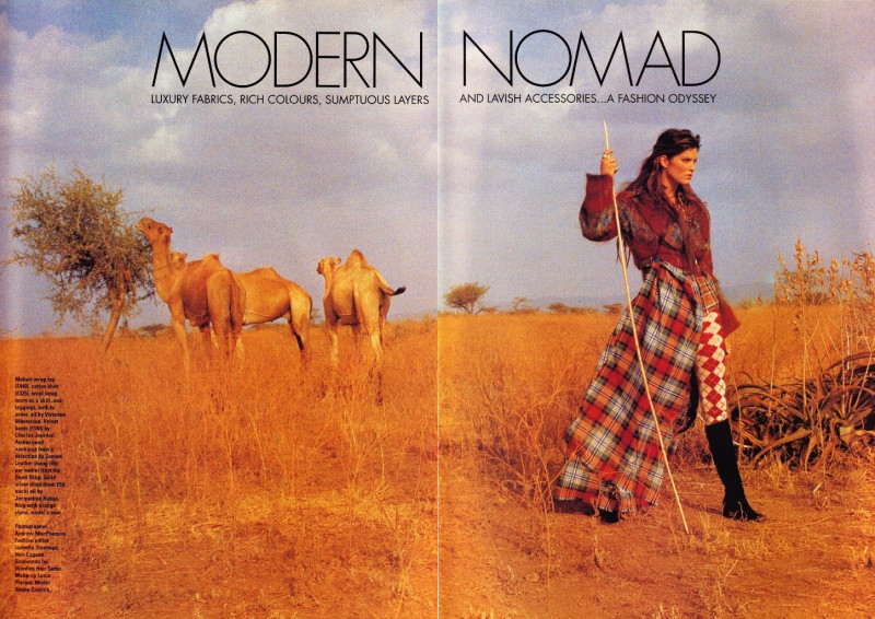 Shana Zadrick featured in Modern Nomad, November 1993