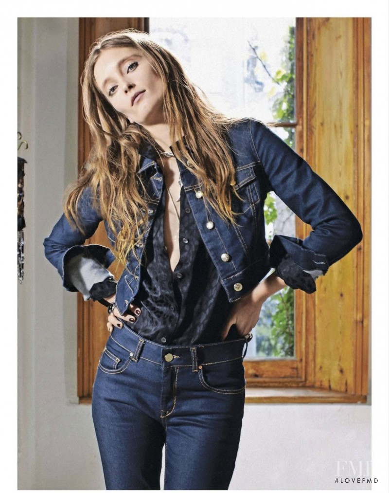 Iekeliene Stange featured in Blue Jeans, June 2013