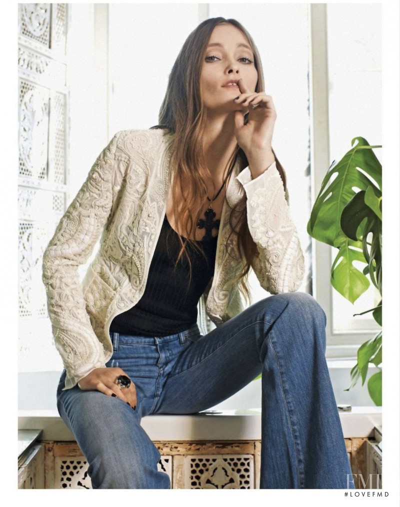 Iekeliene Stange featured in Blue Jeans, June 2013
