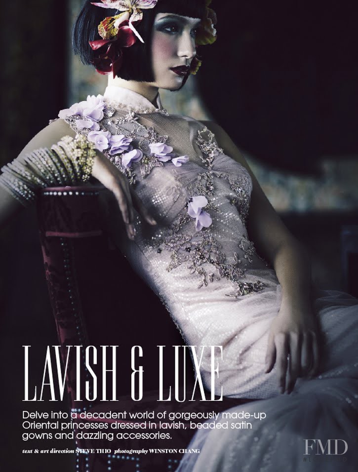 Hanna Hovanskaya featured in Lavish & Luxe, November 2012