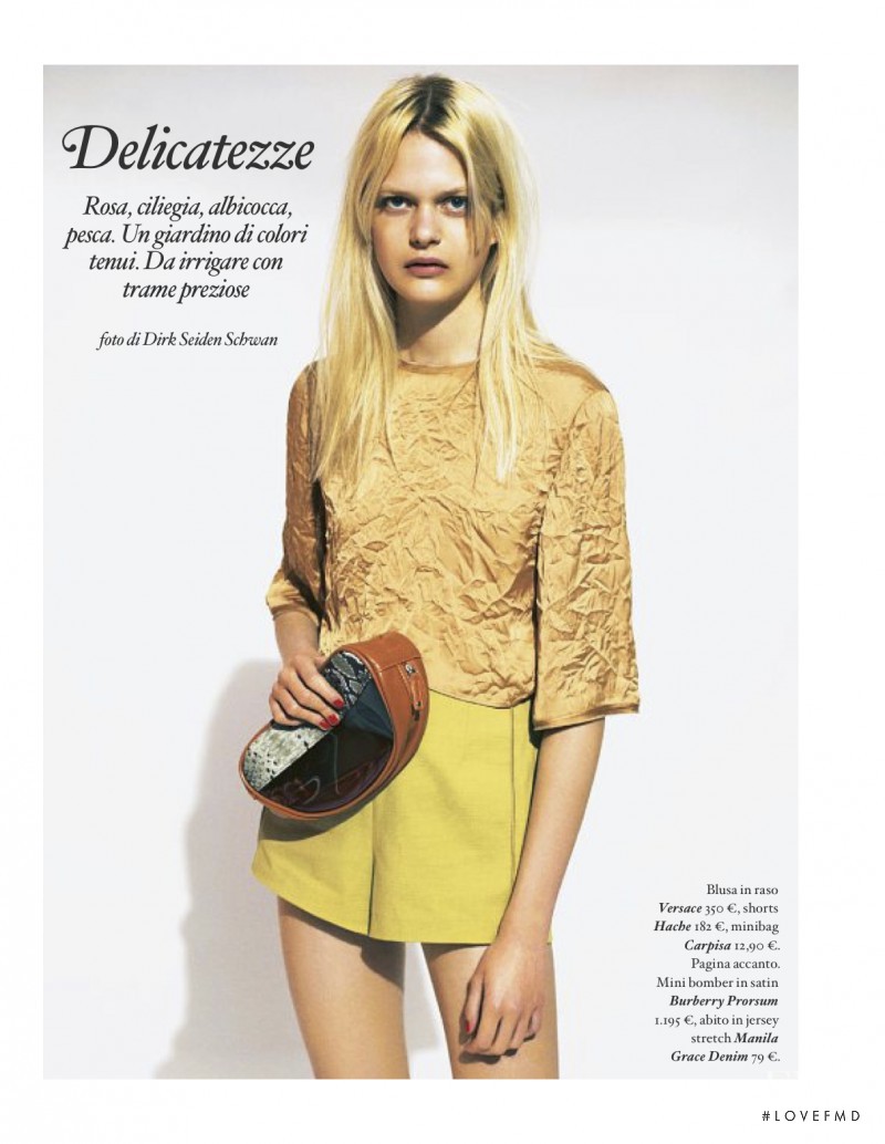 Caroline Schurch featured in Delicatezze, May 2013