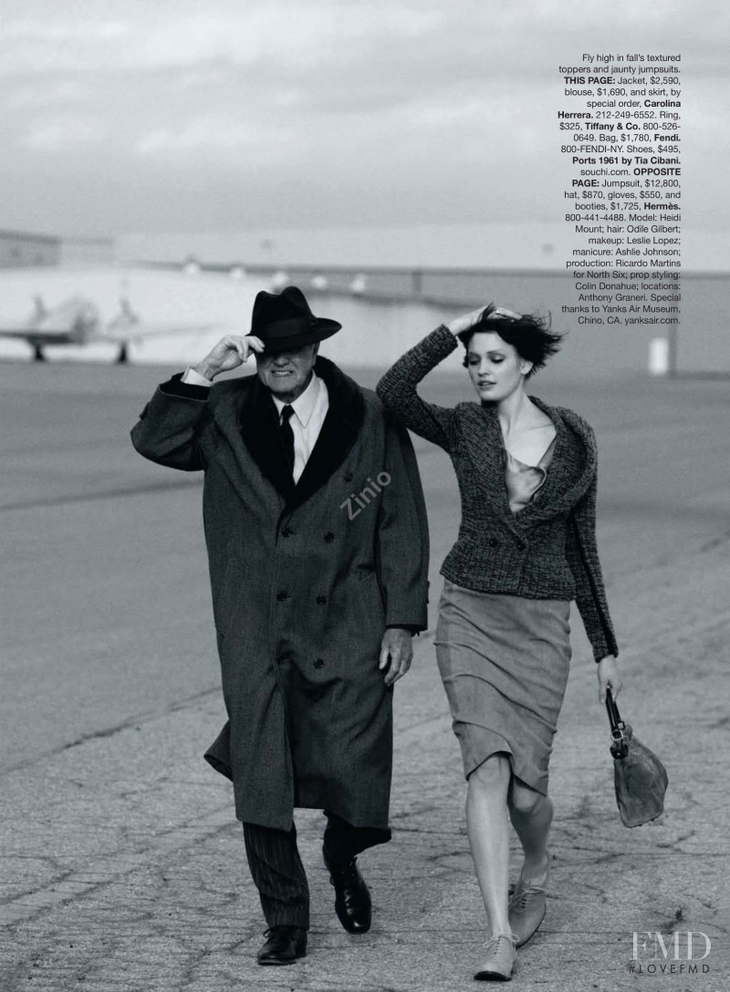 Heidi Mount featured in Fashion Takes Flight, July 2009