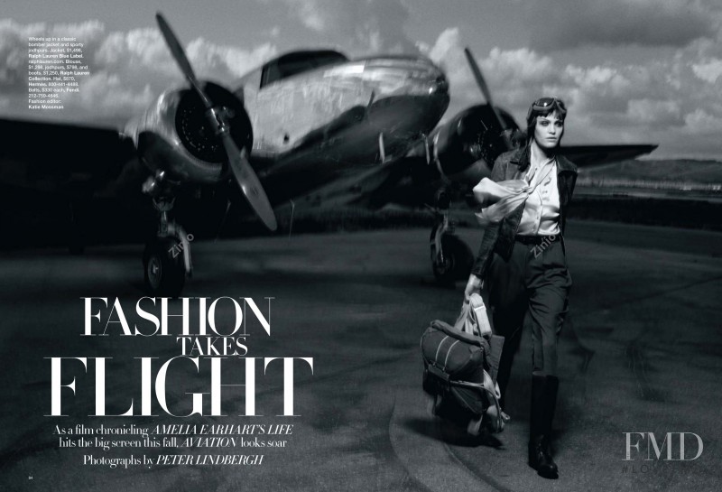 Heidi Mount featured in Fashion Takes Flight, July 2009