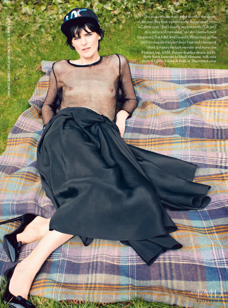 Stella Tennant featured in Border Crossing, July 2013