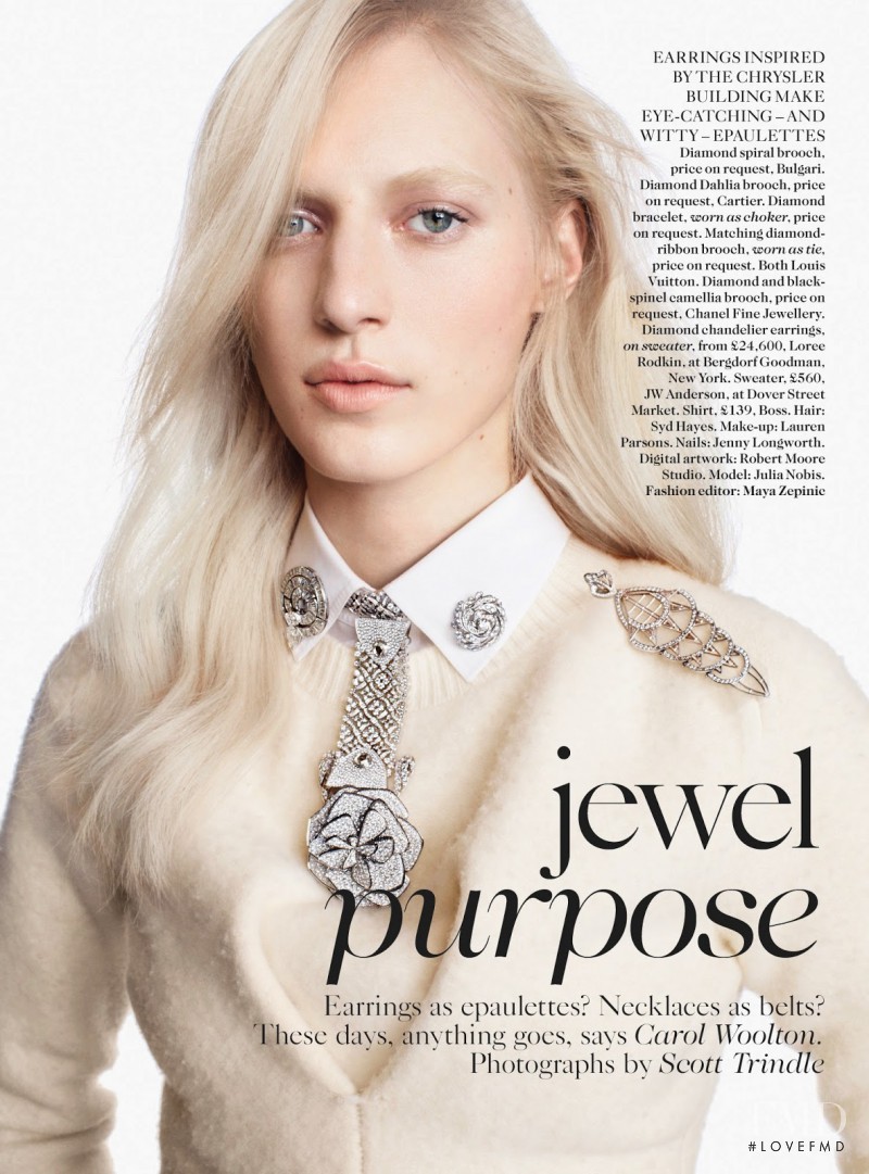 Julia Nobis featured in Jewel Purpose, July 2013