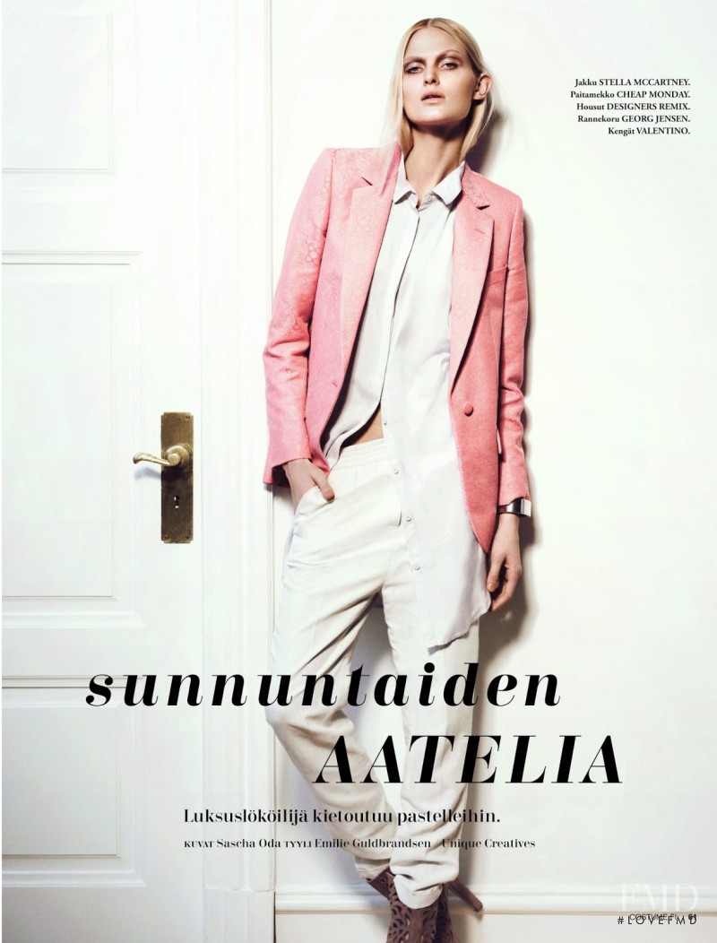 Charlotte Hoyer featured in Sunnuntaiden Aatelia, June 2013