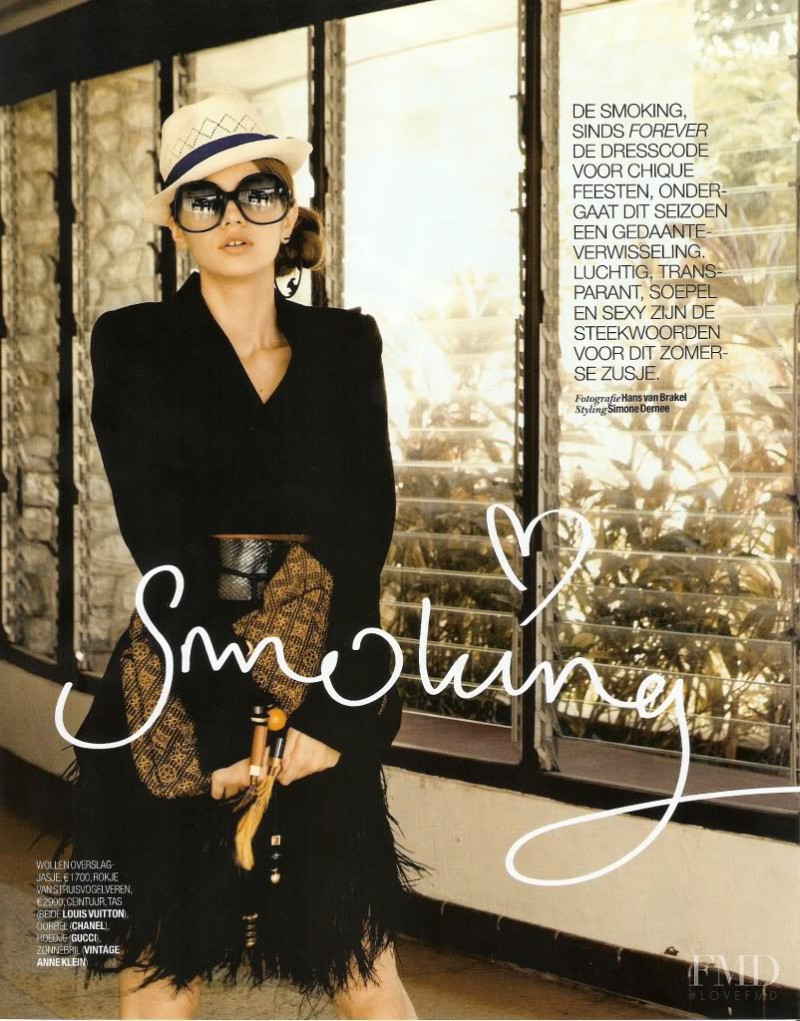 Iulia Carstea featured in Smoking, March 2009