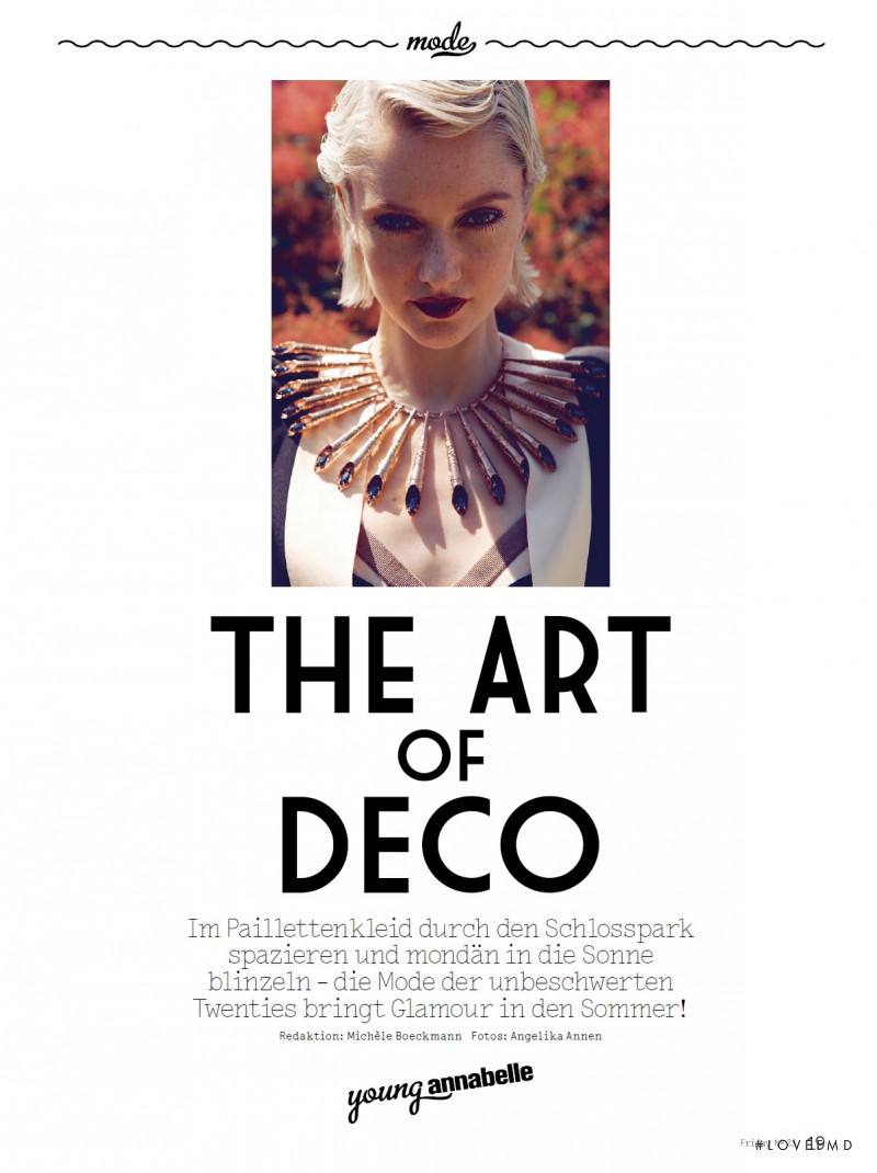 Ali Whitfield featured in The Art of Deco, June 2012