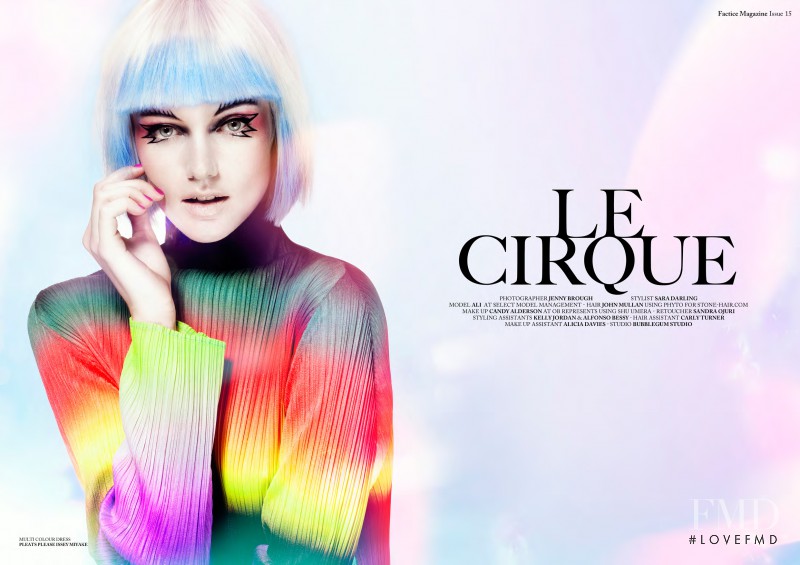 Ali Whitfield featured in Le Cirque, October 2012