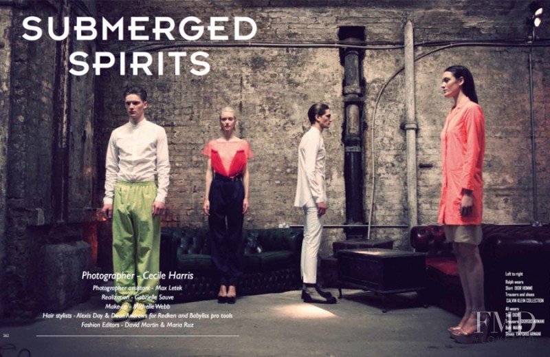 Ali Whitfield featured in Submerged Spirits, April 2012