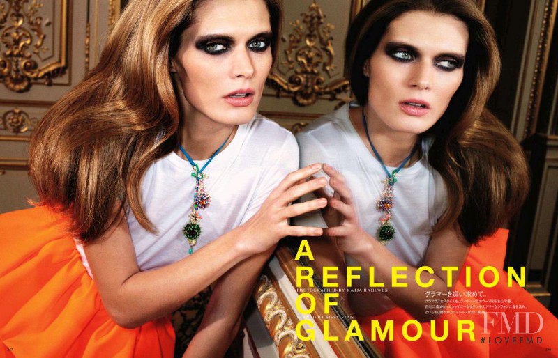 Malgosia Bela featured in A Reflection of Glamour, April 2011