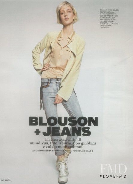 Ali Whitfield featured in Blouson   Jeans, May 2011