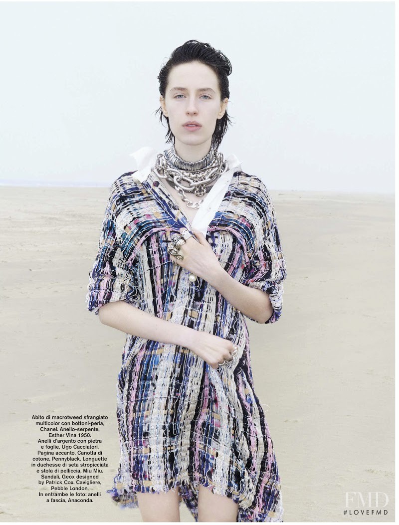 Alix Angjeli featured in Ritratti Corsari, May 2013