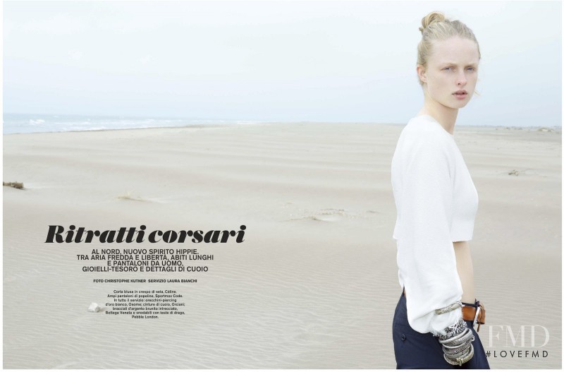 Eva Downey featured in Ritratti Corsari, May 2013