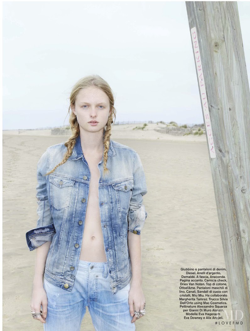 Eva Downey featured in Ritratti Corsari, May 2013