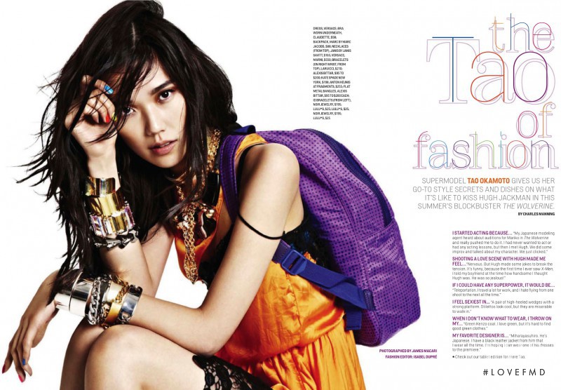 Tao Okamoto featured in The Tao Of Fashion, July 2013