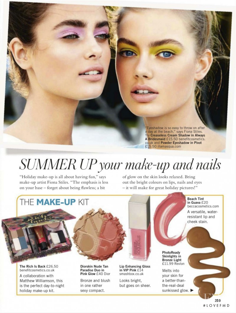 Hanna Verhees featured in Your Big Beach Beauty Guide, July 2013