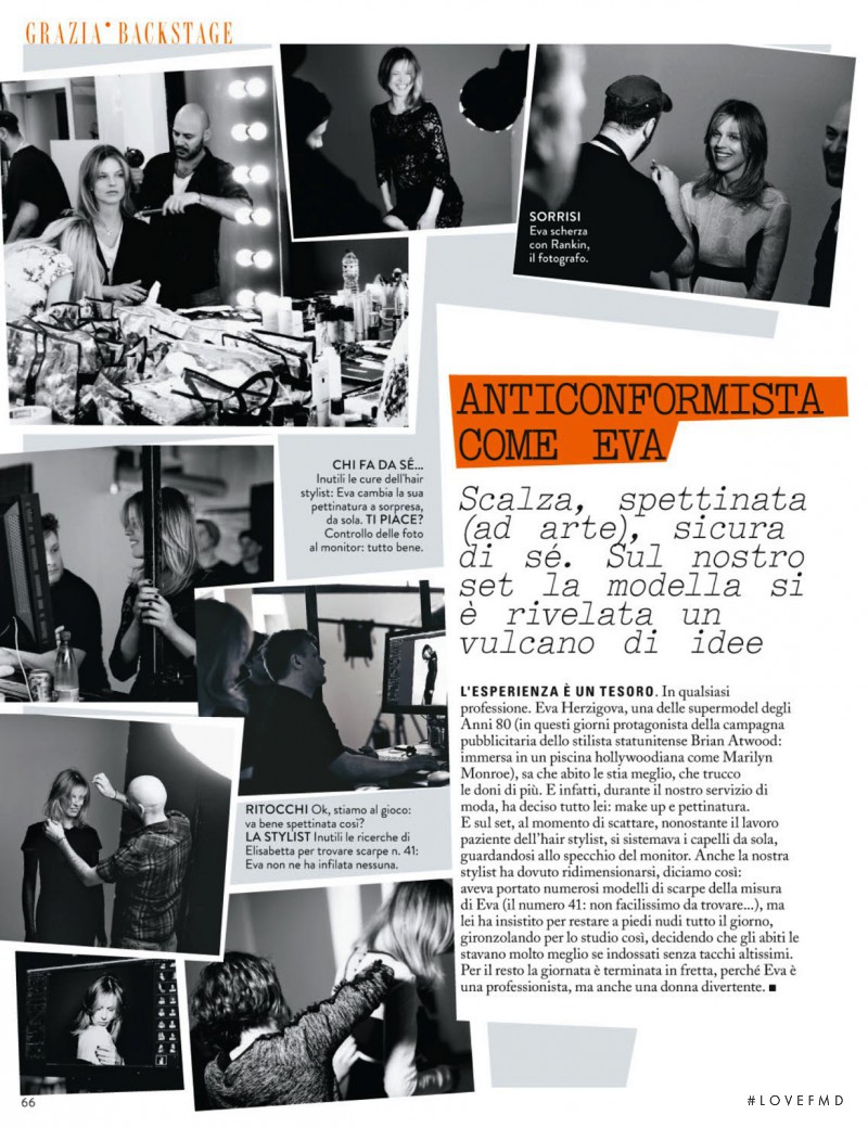 Eva Herzigova featured in Quello Che Rende Speciale Una Donna, June 2013