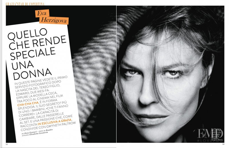Eva Herzigova featured in Quello Che Rende Speciale Una Donna, June 2013