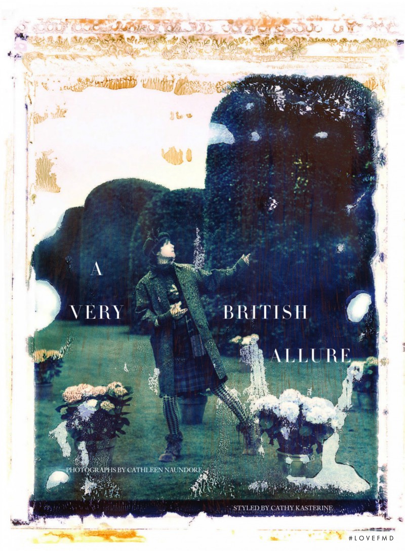 Stella Tennant featured in A Very British Allure, July 2013