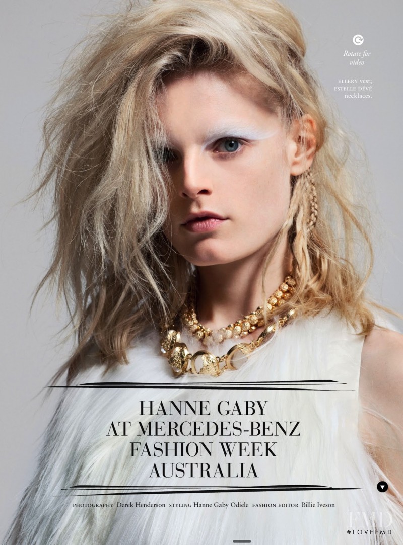 Hanne Gaby Odiele featured in Hanne Gaby At Mercedes-Benz Fashion Week Australia, June 2013