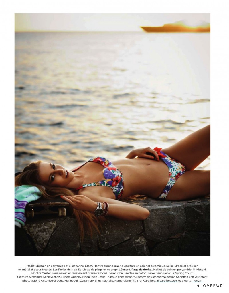 Zuzana Kopuncova featured in Côte Ouest, July 2013