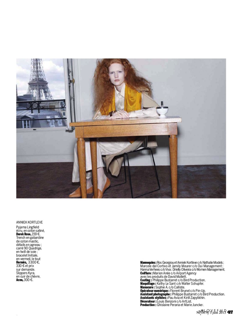 Anniek Kortleve featured in Paris De Ma Fenetre, June 2013