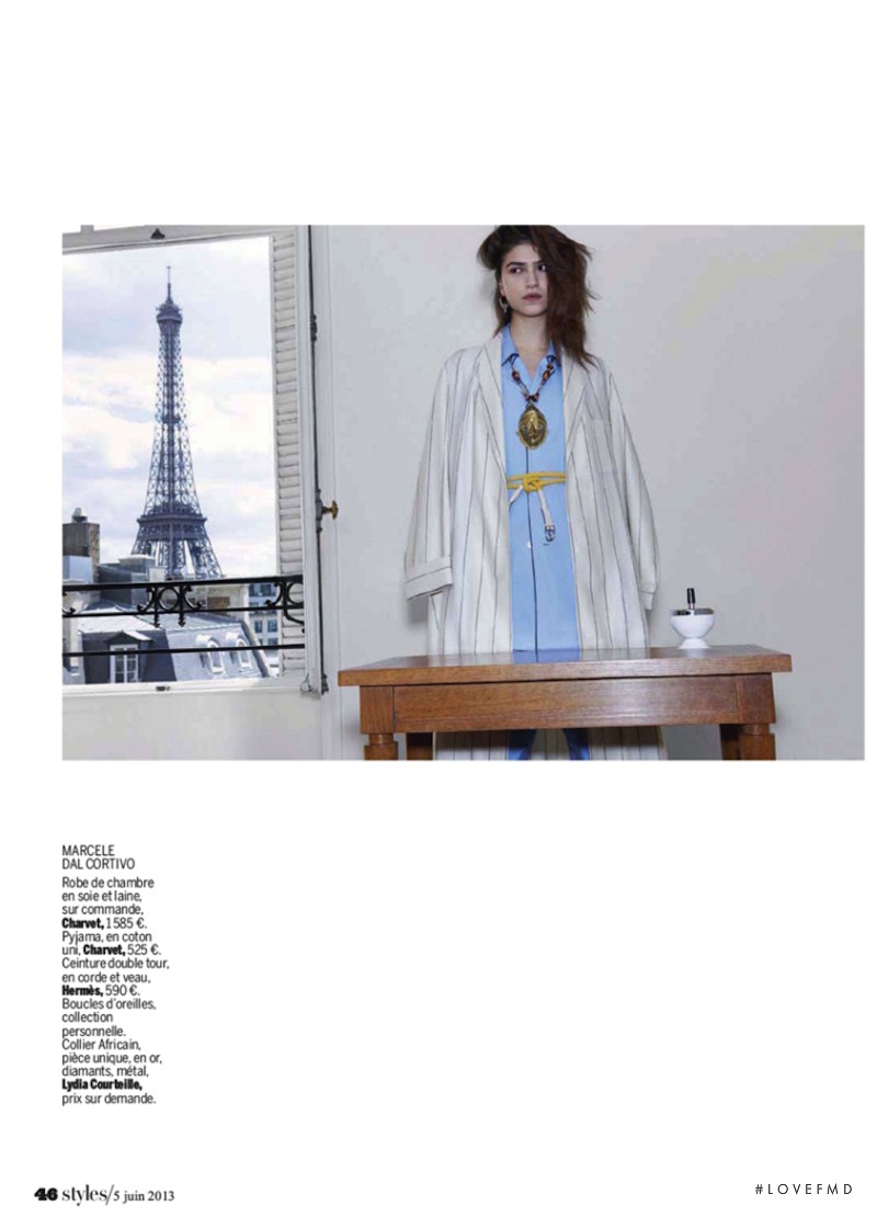 Marcele dal Cortivo featured in Paris De Ma Fenetre, June 2013