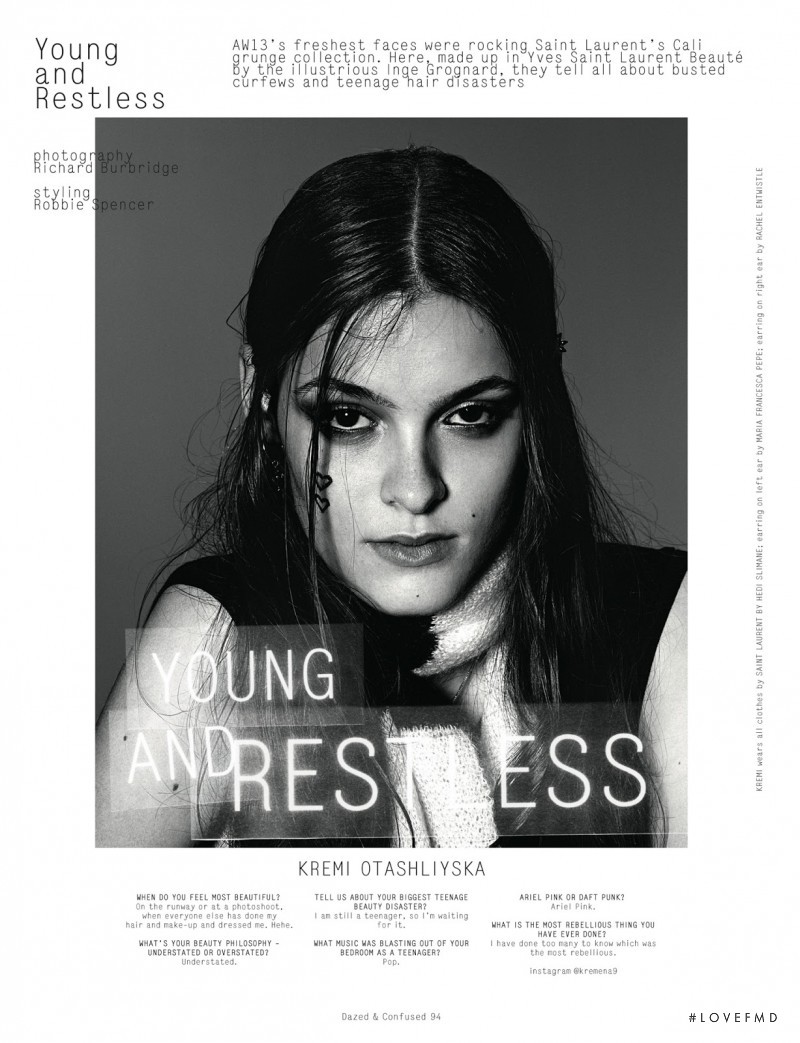 Kremi Otashliyska featured in Young & Restless, July 2013