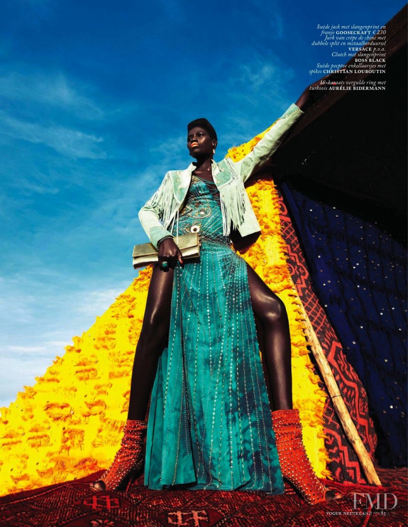 Kinee Diouf featured in Neon Oase, July 2013