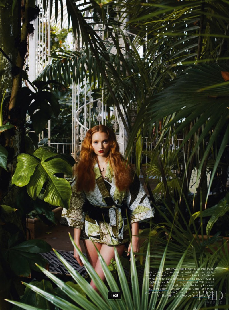 Lily Cole featured in Force Of Nature, July 2013