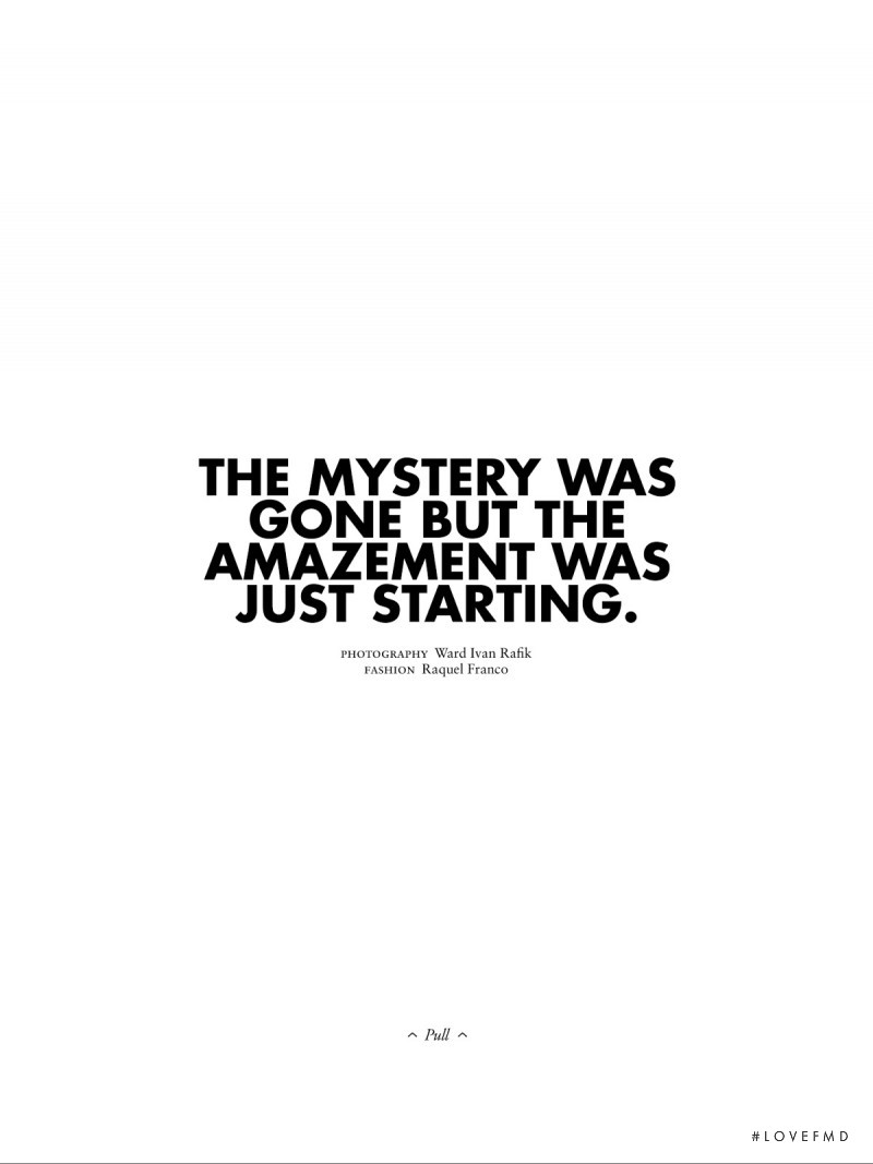 The Mystery Was Gone But The Amazement Was Just Starting, June 2013