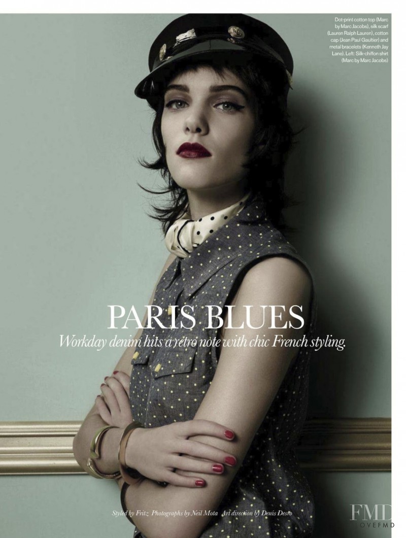 Charlotte Cardin-Goyer featured in Paris Blues, July 2013