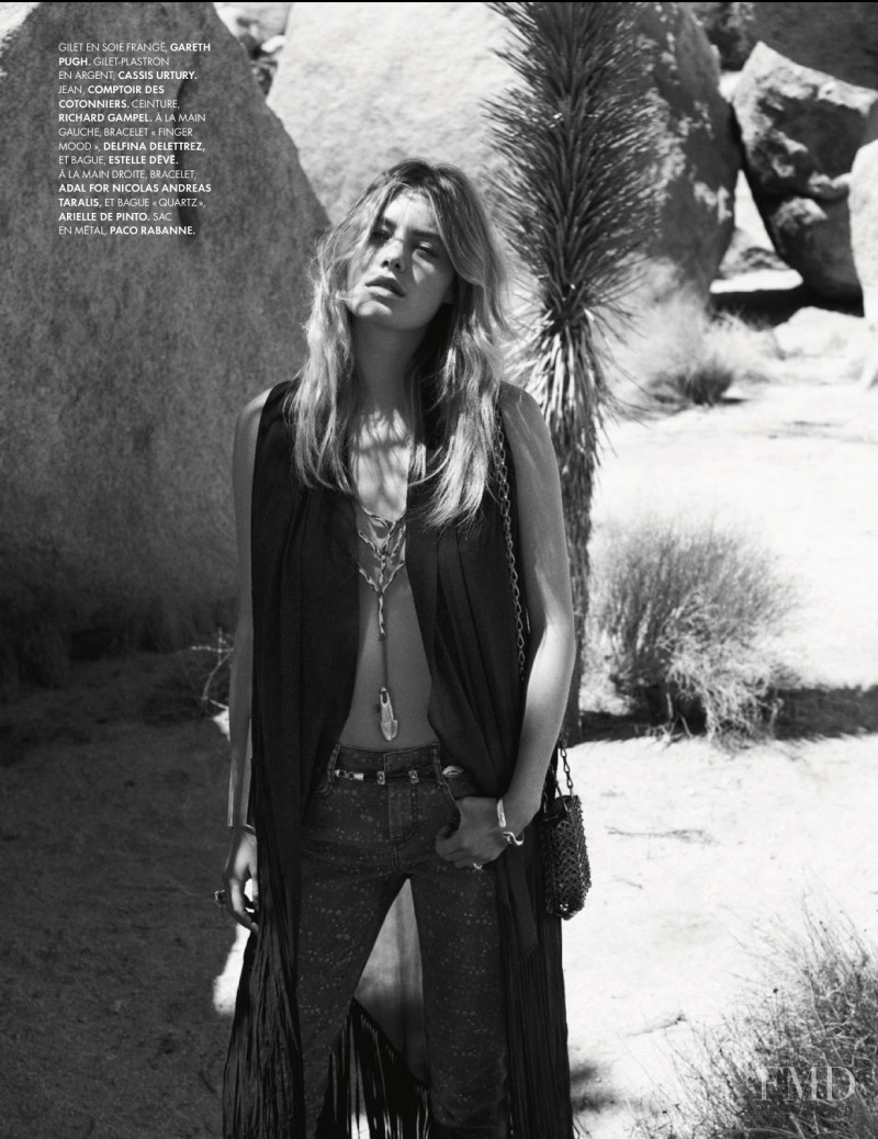 Camille Rowe featured in Duel Au Soleil, June 2013