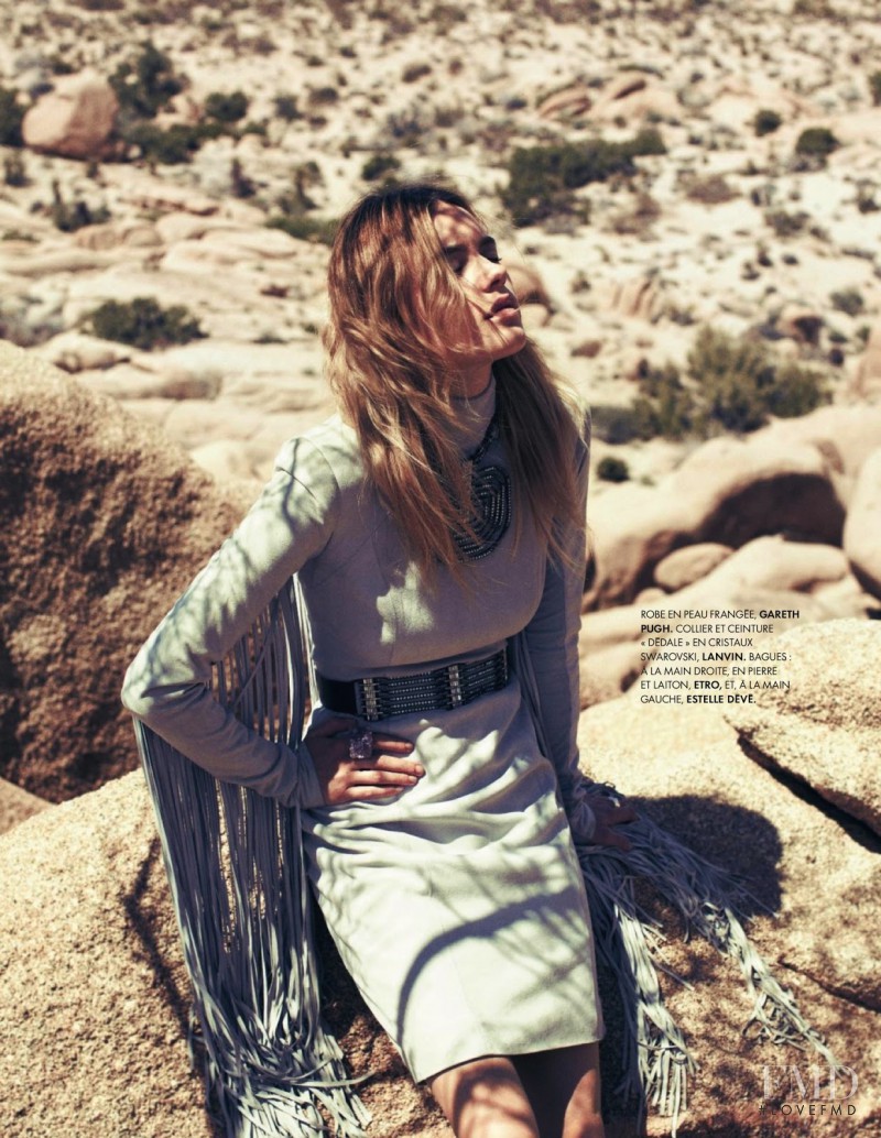 Camille Rowe featured in Duel Au Soleil, June 2013