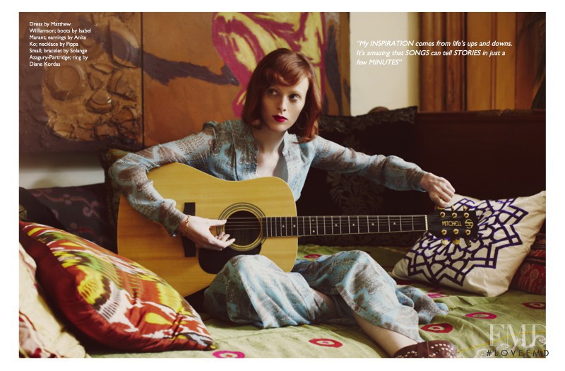 Karen Elson featured in The Songbird, June 2013