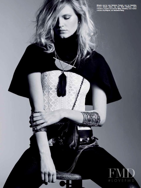 Mikaela Olsson featured in Black Velvet, April 2012