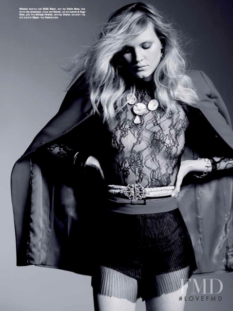 Mikaela Olsson featured in Black Velvet, April 2012