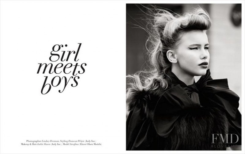 Serafima Kobzeva featured in Girl Meets Boys, March 2012