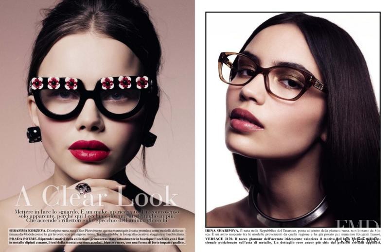 Irina Sharipova featured in A Clear Look, March 2013