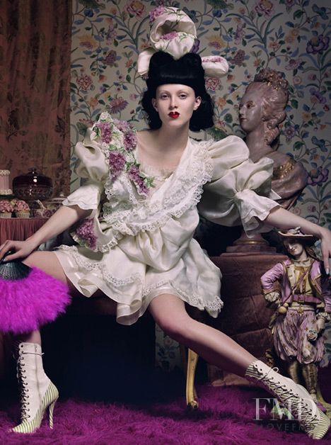 Karen Elson featured in Mad Magic Magnificent, March 2004