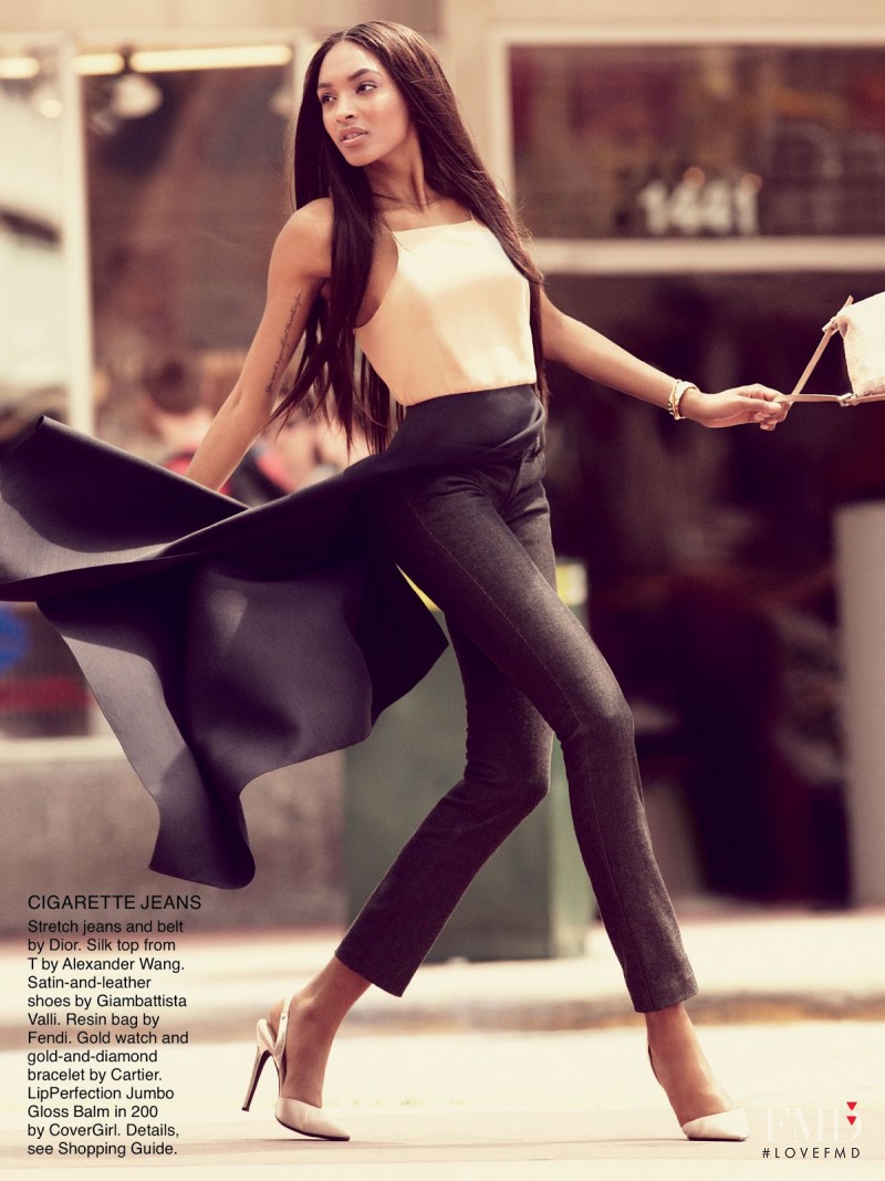 Jourdan Dunn featured in The Happiness Jean, July 2013