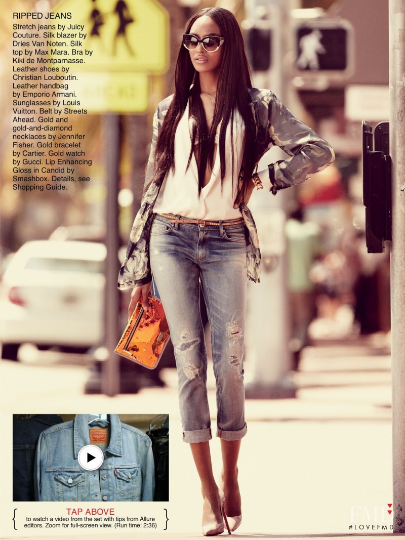 Jourdan Dunn featured in The Happiness Jean, July 2013