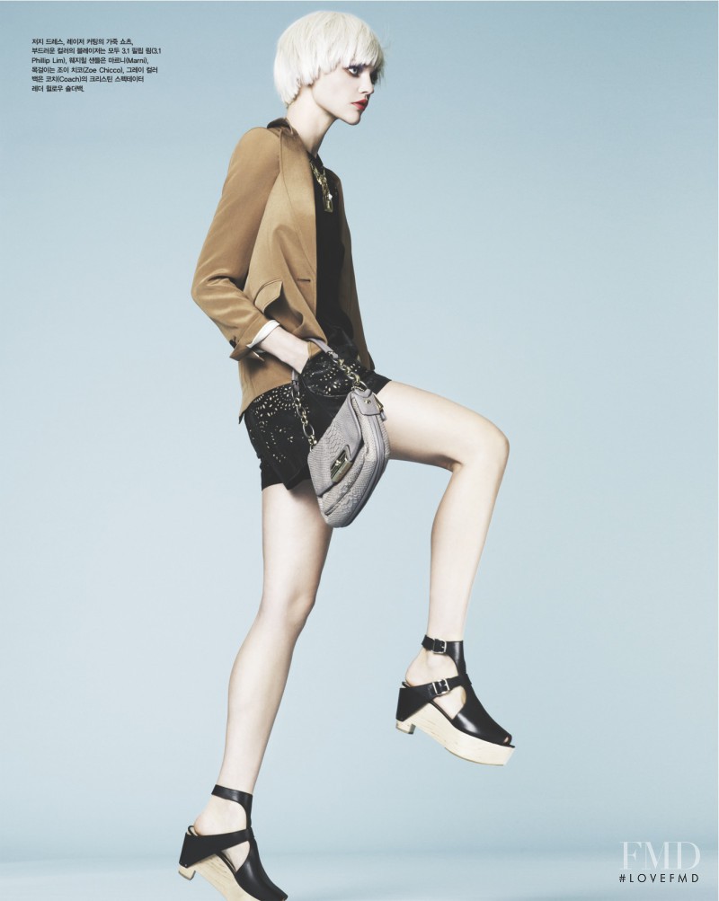 Sasha Pivovarova featured in Fever Pitch, April 2011