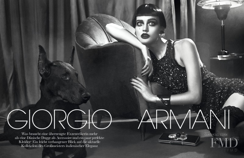 Ksenia Nazarenko featured in Giorgio Armani, March 2013